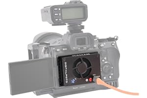 DFCINE Ventilador de refrigeración de cámara/sistema de refrigeración externo de cámara con ventilador, compatible con Sony A7M4/ZVE1/A6700/A7C2/ZV-E10/ZV1/A7C/FX3 Fuji XT4/Canon R6/R7 para transmisión en