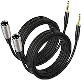 XLR to Jack EBXYA 6,35 mm 1/4 Zoll Male XLR auf TRS 1 m/3 ft, 2 Packungen Mikrofonkabel mit 3-Pin symmetrischem Verbindungska