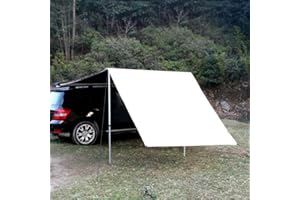 JoliJour Tendalino per Furgone Laterale,Tendalino Parete Frontale Frangisole Privacy Per Camper E Roulotte,Tessuto Oxford Impermeabile 420D,Pannello Anteriore per Tenda da Sole Protegge da Sole,2*2m