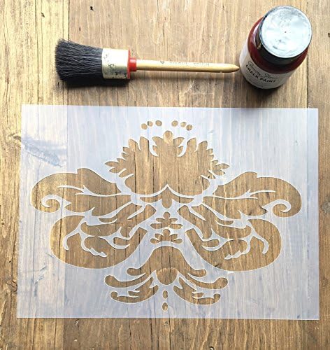 Damask Stencil,French Rustic Design A4 125 Mylar Film, 297 x 210mm