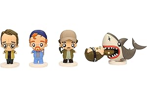 SD TOYS Dirac JAWS: POKIS FIGURE 4pk - BRODY,HOOPER, QUINT, AND SHARK, Standard