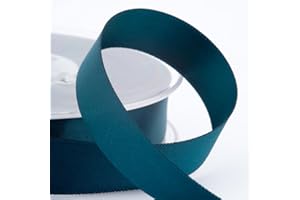 Italian Options Satin Ribbon, Fabric Ribbons for Gift Wrapping, Crafting, Balloons, Wedding Car, Presents, Cake, Christmas, Birthday, Gift Wrap Accessories, 10mm Wide x 25 Metre Roll, Teal