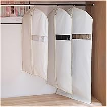 Copriabiti In Cotone Con Cerniera - Borsa Porta Abiti Traspirante Antitarme, 110x58x9 Cm - Foto 4