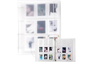 ZUIKAKU 540 Pocket Mini Photo Album for Fuji Instax Mini 70 7s 8 8+ 9 11 25 50s 90, for Polaroid Instant Camera, for Kodak Smile Printomatic Instant Print Camera and Cards