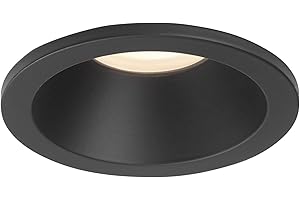 Astro Bathroom Downlight/Recessed Spot Light, Aluminium, 50 W, Matt Black