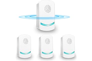 HEEGFF Ultraschall Schädlingsbekämpfer, 4 Stück Insektenschutzmittel Moskitoschutz Innenräumen Pest Repeller, Schädlingsbekämpfung Insekt gegen Moskito, Kakerlake, Mäuse, Spinnen, Fliegen