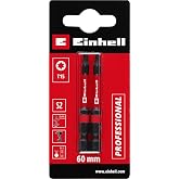 Orijinal Einhell &Ccedil;ift Torsiyonlu Darbeli Bit Seti, 2 Par&ccedil;a, 60 mm, T15 (S2 &Ccedil;elik, Y&uuml;ksek Dayanıklılık, &Ccedil;ift Torsiyon Etkisi, 