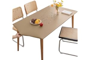 Mateju Nappe Rectangulaire de Table Ajustée Kaki 60x120CM, Élastique Nappe Rectangulaire Anti Tache Nappe de Table PVC Imperméable Essuyable pour Cuisine Jardin Restaurants
