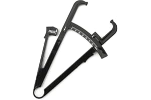 ANDROXEDA Calibre pour graisse corporelle garantie à vie Adipomètre pour la mesure de la masse grasse mesure précise lecture facile - Mode d'emploi tableau d'interprétation