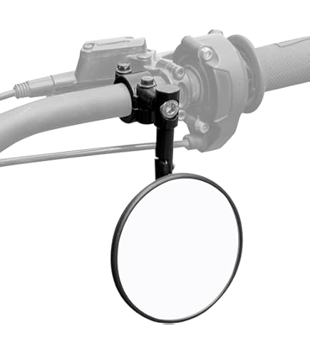 Specchietto Retrovisore Bici Specchietto Retrovisore Flessibile Per Moto Cross/Enduro - Montaggio Universale Destro/Sinistro Specchietto Flessibile - Foto 7