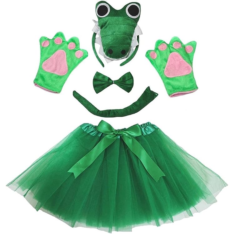 Newcotte 3-teiliges Fisch-Kostüm Set – Mit Stirnband, Tutu & Fliege Für Halloween & Cosplay