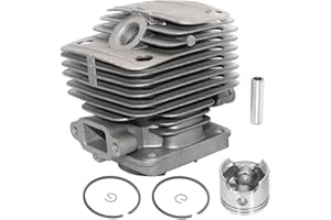 Husmax Kit cilindro pistone da 38 mm 4196068 4196068A per Emak Oleo-Mac 435 435S 435T 435BP 440BP 735 735S 735T EFCO 8350 8355 8375LAV 8375-LAV decespugliatore