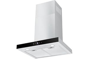 TopStrong Cappa aspirante 60 cm, cappa aspirante con flusso d'aria 700 m³/h, cappa aspirante 60 cm, in acciaio inox, 9 livelli di controllo Soft Touch e luce LED da 2 W