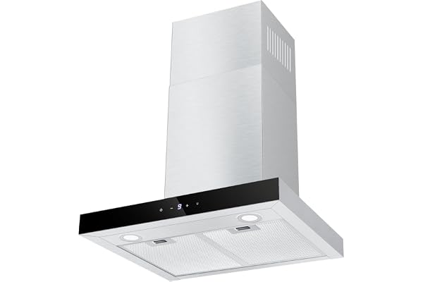 TopStrong Hotte aspirante 60cm, hotte aspirante circulant air/air évacué, avec 700 m³ / h, hotte Extractive en Acier Inoxydable, contrôle Soft Touch 9 étapes et