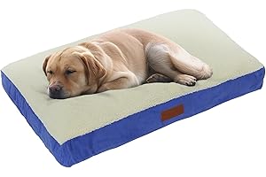 Ellie-Bo XL legowisko dla psa do klatki dla psa 106 cm - niebieski sztuczny zamsz/skóra owcza