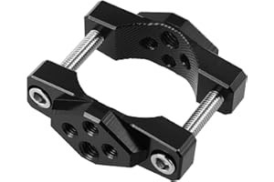 Motoforti 17 to 42mm Handlebar Clamp for Motorcycle Sportbike Black