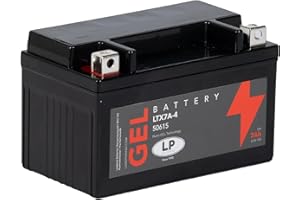 LP BATTERIES Batería de Gel para Moto Landport LP 12Volt, 7Ah /10Hr, 125 CCA- MG LTX7A-4