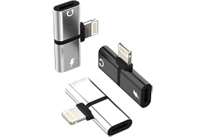 Adapter för iPhone Lightning Dual Headset 3Pack (2-i-1) AUX laddningskabel Splitter Audio Quick Charger Tillbehör för Apple M