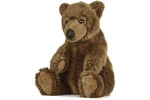 Living Nature peluche, peluche World Wildlife, Brown Bear