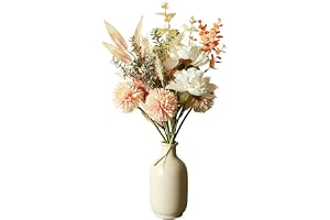 XoeLLe Konstgjorda blommor, dekoration, konstgjorda växter, dekoration för trädgård, fest, hem, bordsdekoration, blomsterarra