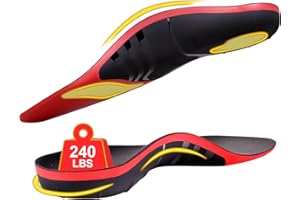 Plantarelief Plantarfasziitis Orthopädische Einlegesohlen Männer - Schuh einfügen, Bogen Unterstützung Einsätze für Frauen Plantarfasziitis Linderung, flache Füße-Schuh-Einlagen für Stehen, Laufen S