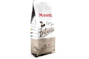 ‎CAFFÈ MUSETTI Caffè Musetti, Kaffeebohnen intensive Mischung, Intensität 5/5 mit Noten von Kakao und Gebäck, Arabische Qualität und robust, mit einem klaren und cremigen Geschmack, weicher und würziger