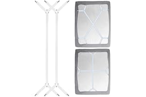 Bufunto Bed Sheet Clips, Adjustable Sheet Clips for Bedding, 2PCS/Set White Fitted Sheet Clips|Mattress Clips for Fitted Sheets|Bed Sheet Fasteners Grippers for Bedding, Keepers, Bedsheet Tie Downs