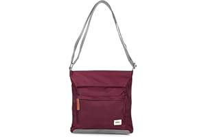 ROKA LONDON ROKA Kennington Medium Nylon Crossbody Bags for Women & Men - Multi Pockets, Chunky Zip, Adjustable Strap for Travel, Work, School