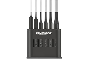 MATADOR SCHRAUBWERKZEUGE MATADOR 6-częściowy zestaw do wybijania | zestaw do przebijania 2-8 mm | trzpień | wypychacz do pióra | narzędzie MATADOR nr 07189060