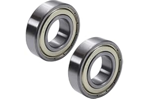 Othmro Lot de 2 roulements à billes à gorge profonde 6205ZZ - 25 x 52 x 15 mm - Double blindage