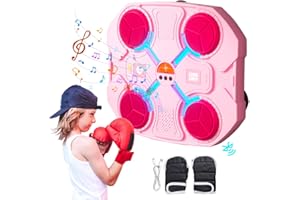 Mineup Music Boxing Machine, maszyna do boksu muzycznego dla dzieci, Bluetooth Box z muzyką, maszyna bokserska LED z 3 prędkościami, boks muzyczny, zabawka sportowa, prezent dla dzieci i chłopców