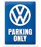 Cartello Metallico Divertente 'Golf Cart Parking Only' 20x30 Cm - Decorazione Retrò Per Garage E Campo Da Golf
