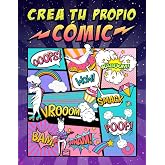 Crea tu propio c&oacute;mic: 100 originales plantillas de c&oacute;mics en blanco para adultos, adolescentes y ni&ntilde;os: cubierta de unicornio