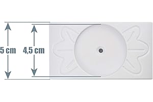 ib style® Zubehör für Treppengitter Modelle BERRIN MIKA KAYA AYANA | Wandschutzkappen für unten| 2er Set