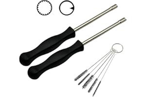 YGQ Vergaser-Einstellwerkzeug für Husqvarna Poulan Craftsman Echo Weed Eater Fadentrimmer Kettensäge Laubbläser und 2-Takt-Motor Vergaserschraubendreher (21 Teeth Spline+Pac Man)