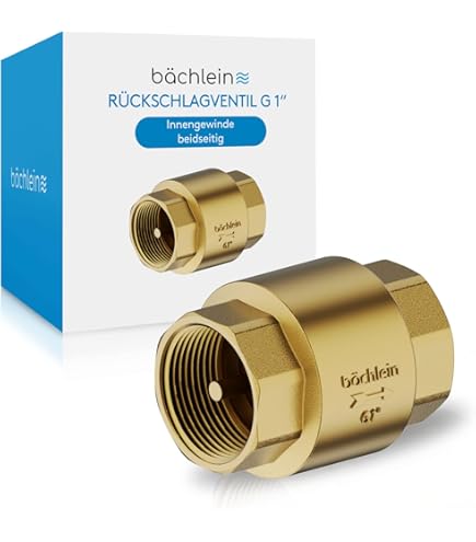 BHHTBB Messing Rückschlagventil 1 1/2 Zoll DN40 - Für Pumpen, Brunnen & Garten