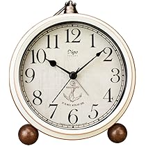 Orologio Da Tavolo Attoe Vintage Dorato - Sveglia Silenziosa, Quadrante Leggibile E Stile Retro - Foto 4