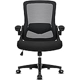 Milacyee Sedia Ufficio Ergonomica, Sedia da Ufficio con Braccioli Pieghevoli, Sedia Girevoli Regolabili in Altezza, Sedia Erg