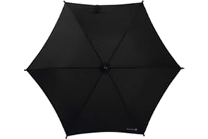 Mamas & Papas Universal Parasol, UPF 50+ Fabric, Easy Fit Clamp and Adjustable, Flexible Arm for Pram/Pushchair/Buggy, Black