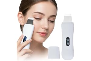 FANGEHONG Pulizia Viso Ultrasuoni con 4 Modalità, Skin Scrubber Professionale, Spatola Ultrasuoni Pulizia Viso, Punti Neri Rimozione pulizia Profonda la Viso Peeling e Cura