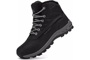 CYKYGGO Bottes de Neige Homme Hiver Bottines Fourrées Trekking Chaussures Imperméable Antidérapant Chaudes Boots Outdoor Outdoor