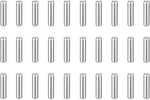 sourcing map 100pcs Dowel Pins M2(2mm) x 8mm 304 Stainless Steel Cylindrical Shelf Support Peg Pin Rod Fasten Elements for Metal Devices Wood Furniture DIY Installation, Silver