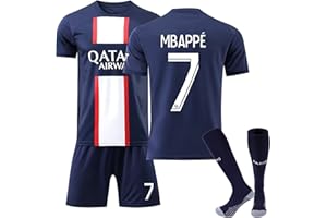 DUOROUPUTAO - Camiseta, Pantalones Cortos y Calcetines,de Paris PSG,para niños y Adultos,de fútbol, Ropa,Camiseta No. 7 No.10 No.30,Paris Home/Away Camiseta equipación de