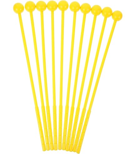 Bacchette Per Percussioni In ABS E Gomma – 2 Pezzi, Per Xilofono, Glockenspiel, Marimba E Campane, Impugnatura Comoda