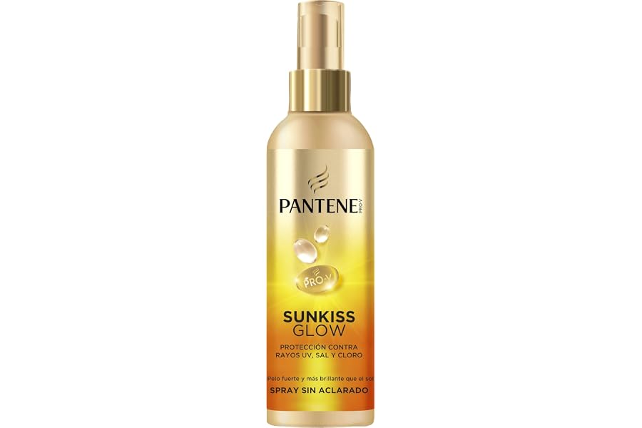 Pantene Pro-V Sunkiss Glow Spray Protector Solar para el Pelo 200ml. Protege contra el Sol, Sal y Cloro para Pelo Fuerte y Br