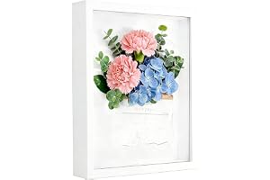 Bildram för fyllning, 30 x 40 cm djup bildram för fyllning, med transparent akrylplatta, 3D-ram för bröllopsbukett 3 cm, djup