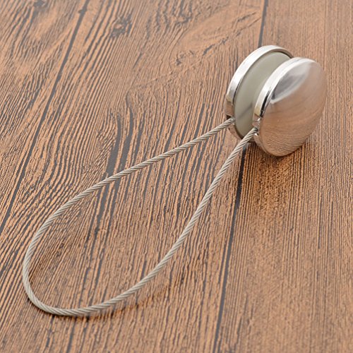 YNuth 2x Magnet Vorhang Raffhalter Clips Rund Silber Legierung Zimmer Dekoration - 3