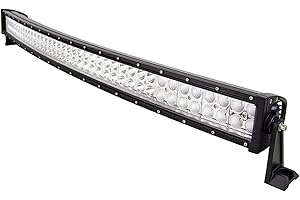 AUXTINGS 106,8 cm 42 pollici 240 W Curvo Flood Spot Combo LED Bar Nebbia Illuminazione Luci di guida Off Road per SUV UTE Truck 4x4 Boat (senza cablaggio)