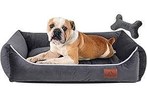 FUUFEE Lux Cama para Perros | 60x40 cm -|Sofá Acogedor para Perros Pequeños, Cómodo y Lavable con Funda Extraíble | Ideal para el Descanso y Relajación de Tu Mascota
