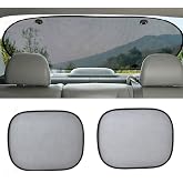 Luti Concept Car Auto Rear And Side Glass Vehicle Sunshade Curtain Set 3 Piece Shade Sunshade Curtain With Suction Cup Universal